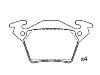 Bremsbelagsatz, Scheibenbremse Brake Pad Set:000 421 42 10