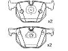 Pastillas de freno Brake Pad Set:34 21 6 761 285