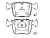 Bremsbelagsatz, Scheibenbremse Brake Pad Set:34 11 1 160 296