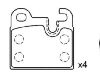 Brake Pad Set:34 21 1 150 556