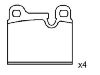 Brake Pad Set:34 21 1 159 269