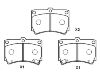 Plaquettes de frein Brake Pad Set:B4Y6-33-23A