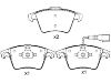 Plaquettes de frein Brake Pad Set:7H0 698 151