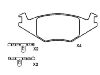 тормозная кладка Brake Pad Set:191 698 151 F