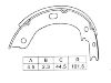 Bremsbackensatz Brake Shoe Set:K1244