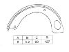 Bremsbackensatz Brake Shoe Set:K1246