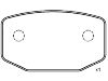 Bremsbelagsatz, Scheibenbremse Brake Pad Set:121030