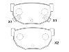 Bremsbelagsatz, Scheibenbremse Brake Pad Set:44060-35F90