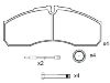 Bremsbelagsatz, Scheibenbremse Brake Pad Set:425 361 01