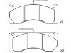 Plaquettes de frein Brake Pad Set:5000 814 345