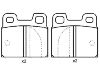 Bremsbelagsatz, Scheibenbremse Brake Pad Set:0060 724 237