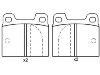 Bremsbelagsatz, Scheibenbremse Brake Pad Set:0060 750 556