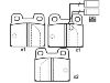 Brake Pad Set:0060 704 084