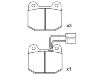 Bremsbelagsatz, Scheibenbremse Brake Pad Set:0060 719 983