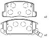 Bremsbelagsatz, Scheibenbremse Brake Pad Set:04466-17010