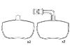 Brake Pad Set:190 6157