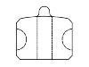 Bremsbelagsatz, Scheibenbremse Brake Pad Set:113 395 241