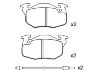 Bremsbelagsatz, Scheibenbremse Brake Pad Set:77 01 203 213