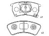 тормозная кладка Brake Pad Set:BG12-49-280