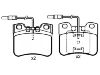 Pastillas de freno Brake Pad Set:95 619 549