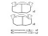 Bremsbelagsatz, Scheibenbremse Brake Pad Set:95 659 340