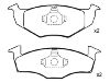 剎車片 Brake Pad Set:140 698 151 B