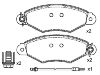 Bremsbelagsatz, Scheibenbremse Brake Pad Set:77 01 205 996