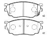 Bremsbelagsatz, Scheibenbremse Brake Pad Set:CBY3-33-23Z