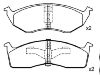 Bremsbelagsatz, Scheibenbremse Brake Pad Set:05018595AA