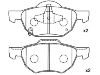 тормозная кладка Brake Pad Set:45022-SEA-E01