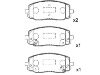 Bremsbelagsatz, Scheibenbremse Brake Pad Set:58101-07A10