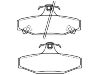 Bremsbelagsatz, Scheibenbremse Brake Pad Set:48413-05000