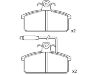 Plaquettes de frein Brake Pad Set:8E0 211 650 81