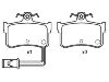 тормозная кладка Brake Pad Set:43022-SG9-V00