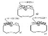 Bremsbelagsatz, Scheibenbremse Brake Pad Set:95 659 353