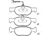 Plaquettes de frein Brake Pad Set:7 736 219 9