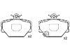 Bremsbelagsatz, Scheibenbremse Brake Pad Set:451 421 00 10