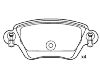 Bremsbelagsatz, Scheibenbremse Brake Pad Set:77 01 207 187