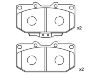 Plaquettes de frein Brake Pad Set:41060-37P91