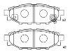 Bremsbelagsatz, Scheibenbremse Brake Pad Set:26696-AG010