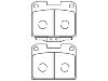 Brake Pad Set:MB895303