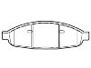 Bremsbelagsatz, Scheibenbremse Brake Pad Set:5134358AA