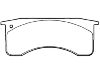 тормозная кладка Brake Pad Set:12387805