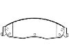 Bremsbelagsatz, Scheibenbremse Brake Pad Set:89060375