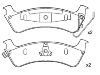 тормозная кладка Brake Pad Set:4796344