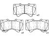 Bremsbelagsatz, Scheibenbremse Brake Pad Set:04465-60280