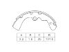 Zapata de freno Brake Shoe Set:D1060-G0300