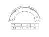 Zapata de freno Brake Shoe Set:36160-T1025